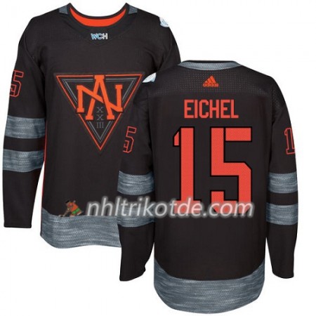 Team Nordamerika Trikot Jack Eichel 15 2016 World Cup Schwarz Premier - Dame